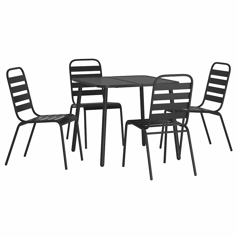 vidaXL Garden Dining Set in in Anthracite/Gray