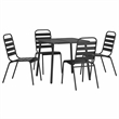 vidaXL Garden Dining Set in in Anthracite/Gray
