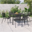 vidaXL Garden Dining Set in in Anthracite/Gray