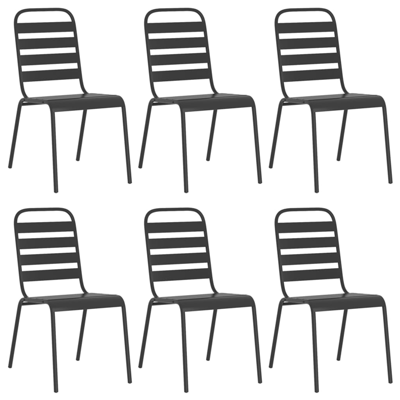 vidaXL Garden Dining Set in in Anthracite/Gray