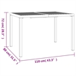 vidaXL 3 Piece Steel Garden Dining Set in Anthracite