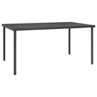 vidaXL 5 Piece Steel Garden Dining Set in Anthracite