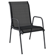vidaXL 5 Piece Steel Garden Dining Set in Black