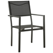 vidaXL 3 Piece Steel Garden Dining Set in Black