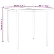 vidaXL 3 Piece Poly Rattan Garden Dining Set in Black