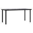 vidaXL 5 Piece Rattan Garden Dining Set in Black