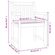 vidaXL 3 Piece Garden Dining Set in Brown