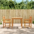 vidaXL 3 Piece Garden Dining Set in Brown