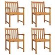 vidaXL 5 Piece Garden Dining Set in Brown