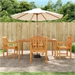 vidaXL 5 Piece Garden Dining Set in Brown