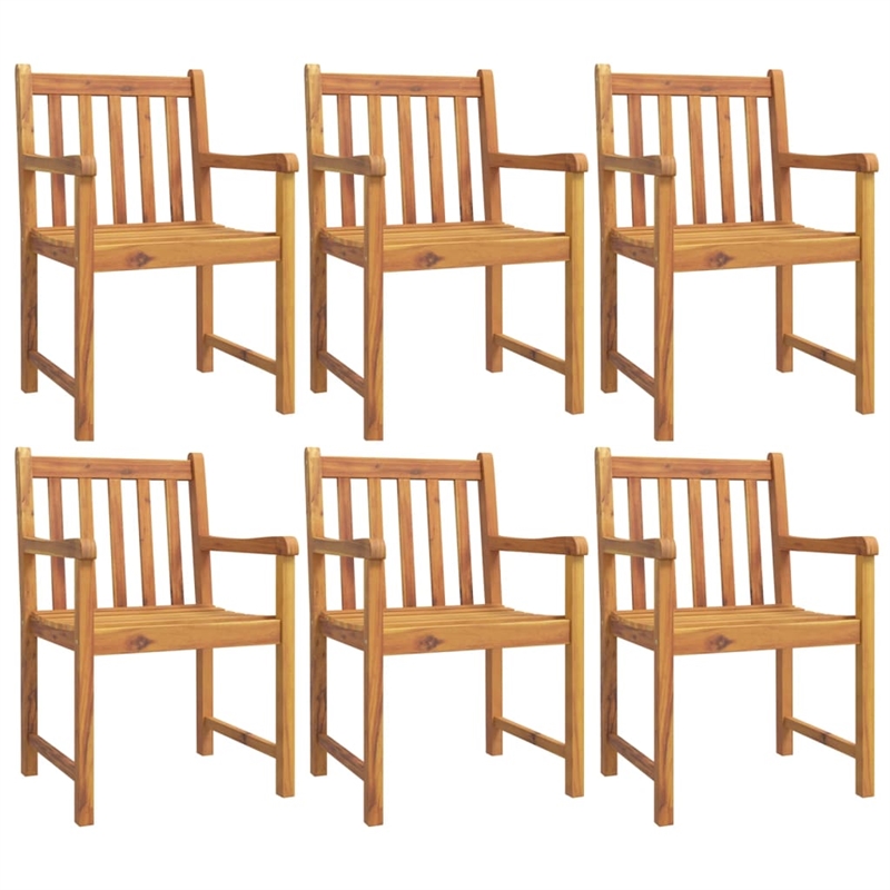 vidaXL 7 Piece Garden Dining Set in Brown
