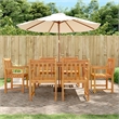 vidaXL 7 Piece Garden Dining Set in Brown
