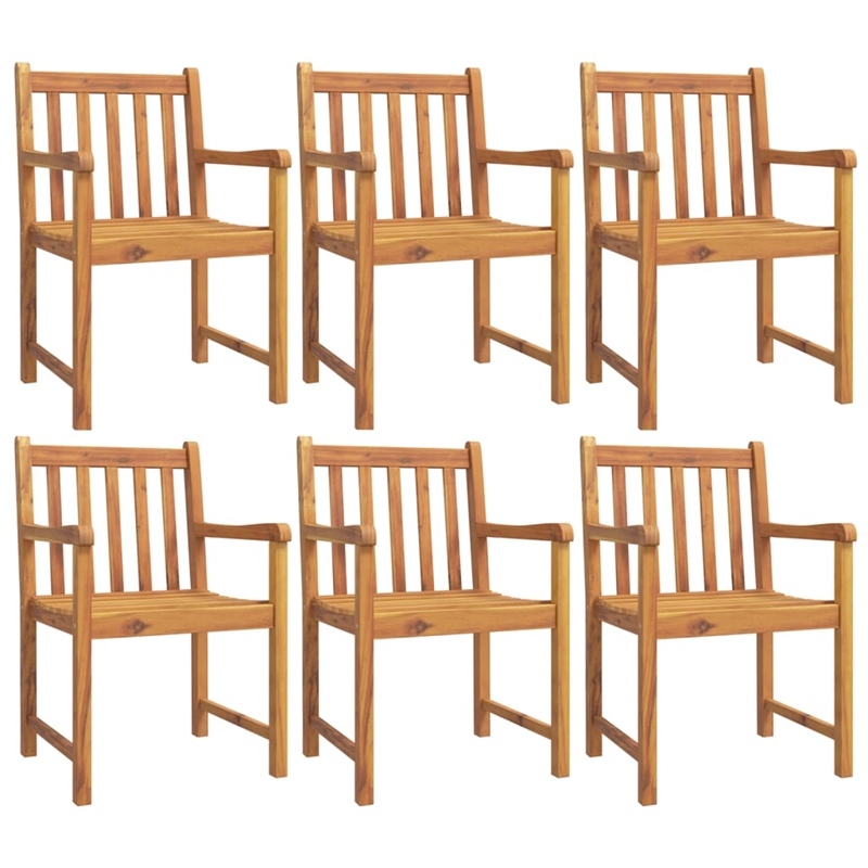vidaXL 7 Piece Garden Dining Set in Brown