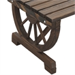 vidaXL 3 Piece Solid Wood Garden Dining Set in Brown