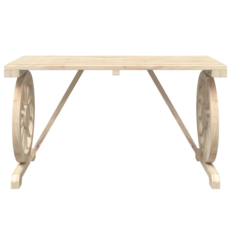 vidaXL Solid Wood Garden Dining Set in Brown