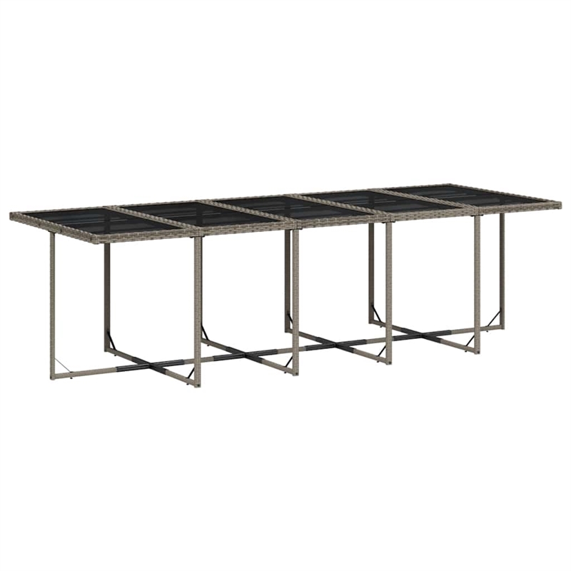 vidaXL 15 Piece Garden Dining Set in Gray