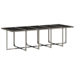 vidaXL 15 Piece Garden Dining Set in Gray
