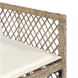vidaXL 15 Piece Rattan Garden Dining Set with Cushions in White