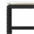 vidaXL 17 Piece Poly Rattan Garden Dining Set in Black/Cream White
