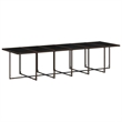 vidaXL 17 Piece Steel Garden Dining Set in Brown