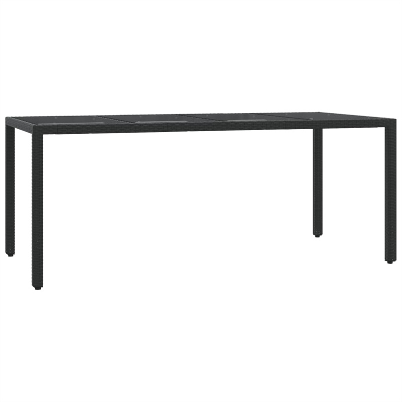 vidaXL Steel Garden Dining Set in Black