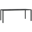 vidaXL Steel Garden Dining Set in Black