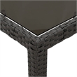 vidaXL Steel Garden Dining Set in Black