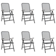 vidaXL 7 Piece Steel Garden Dining Set in Anthracite