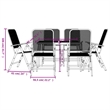 vidaXL 7 Piece Steel Garden Dining Set in Anthracite