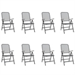 vidaXL 9 Piece Garden Dining Set in Anthracite