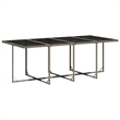 vidaXL Poly Rattan Garden Dining Set in Grey