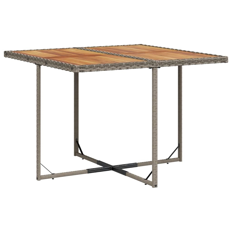 vidaXL 5 Piece Steel Garden Dining Set in Grey