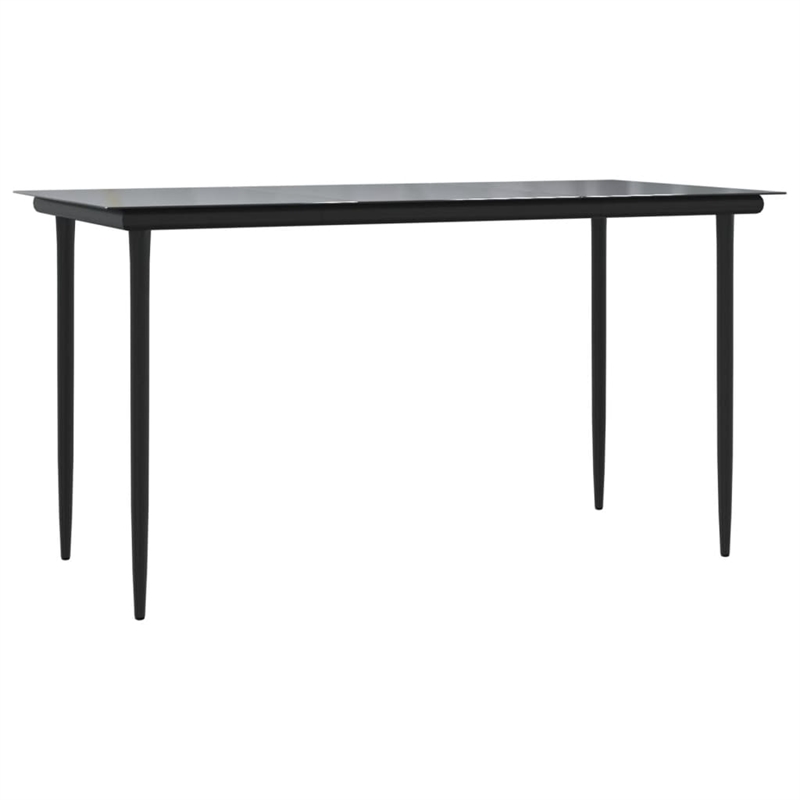 vidaXL 5 Piece Steel Garden Dining Set in Grey
