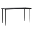 vidaXL 5 Piece Steel Garden Dining Set in Grey