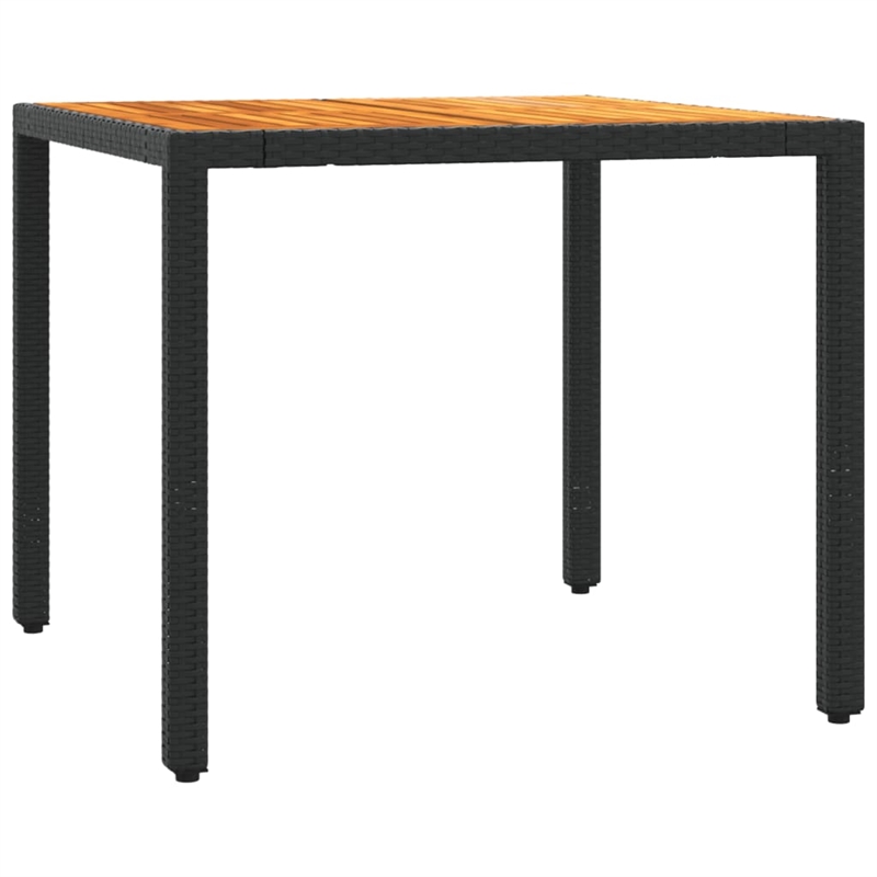 vidaXL 5 Piece Garden Dining Set in Black