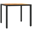 vidaXL 5 Piece Garden Dining Set in Black