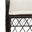 vidaXL 5 Piece Garden Dining Set in Black