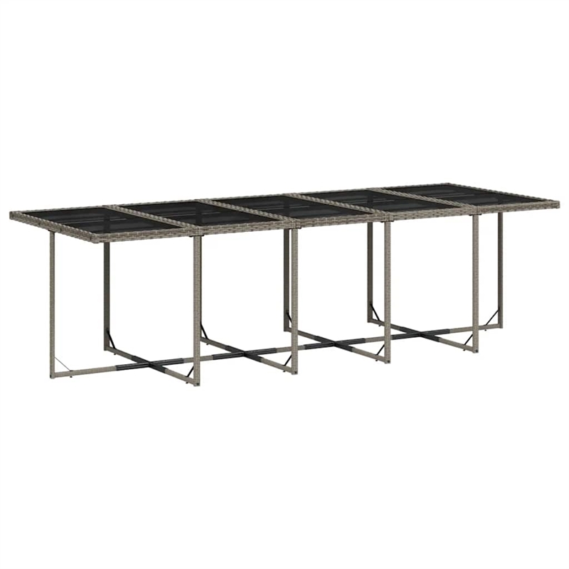 vidaXL 15 Piece Garden Dining Set in Grey