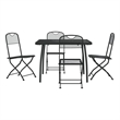 vidaXL 5 Piece Steel Garden Dining Set in Anthracite