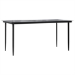 vidaXL 5 Piece Poly Rattan Garden Dining Set in Brown/Cream white/Black