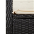 vidaXL Poly Rattan Garden Dining Set in Brown/Cream white/Black