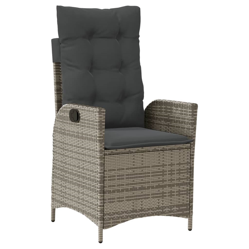 vidaXL 5 Piece Garden Dining Set in Gray