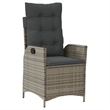 vidaXL 5 Piece Garden Dining Set in Gray
