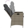 vidaXL 5 Piece Garden Dining Set in Gray