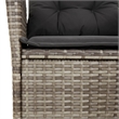 vidaXL 5 Piece Garden Dining Set in Gray
