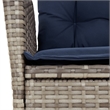 vidaXL 7 Piece Garden Dining Set in Black