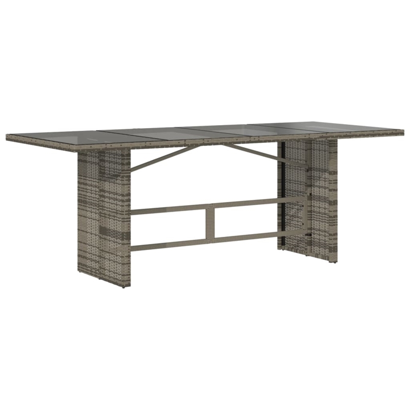 vidaXL 7 Piece Steel Garden Dining Set in Gray