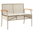 vidaXL 5 Piece Steel Garden Dining Set in Brown