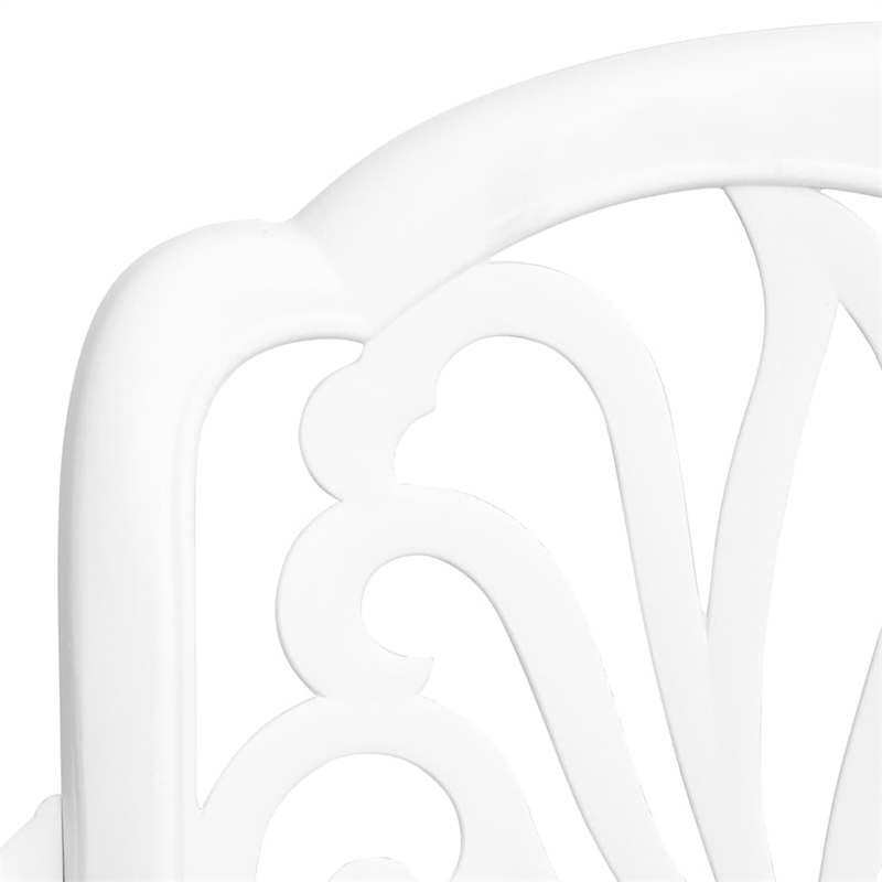 vidaXL 5 Piece Garden Dining Set in White