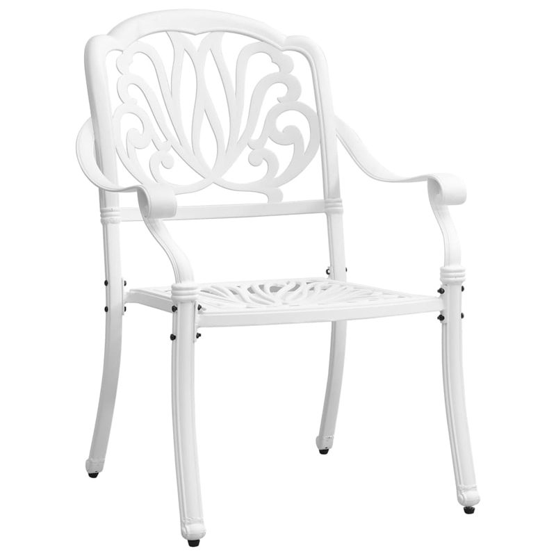 vidaXL 7 Piece Garden Dining Set in White